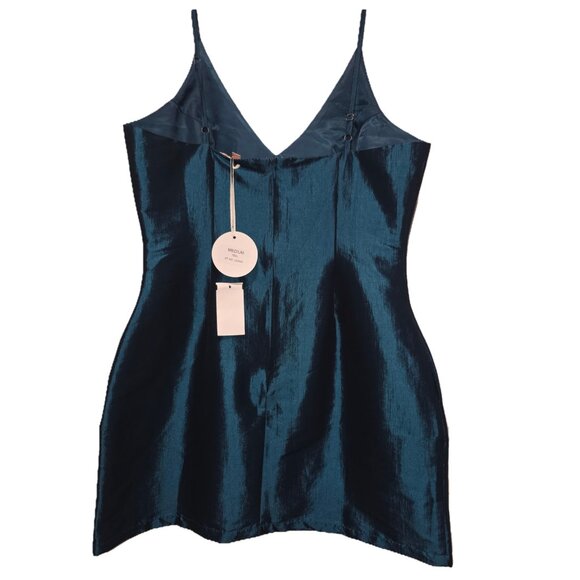 NWT Luxxel Teal Shimmer Mini Dress - Size Medium - Picture 6 of 6